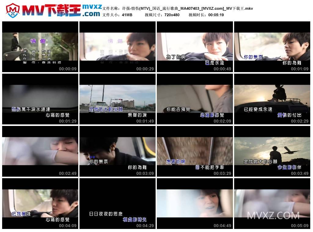 许强-情伤(MTV)_国语_流行歌曲_MA407403